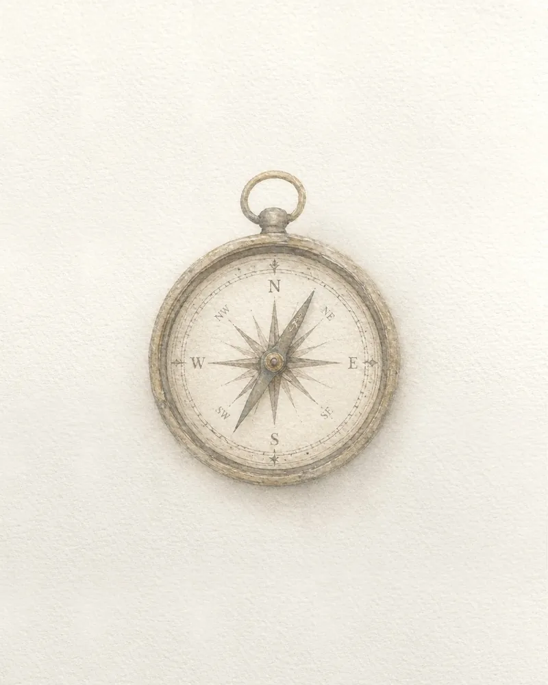 A compass from the GPT Image agent, with fine engraved detail