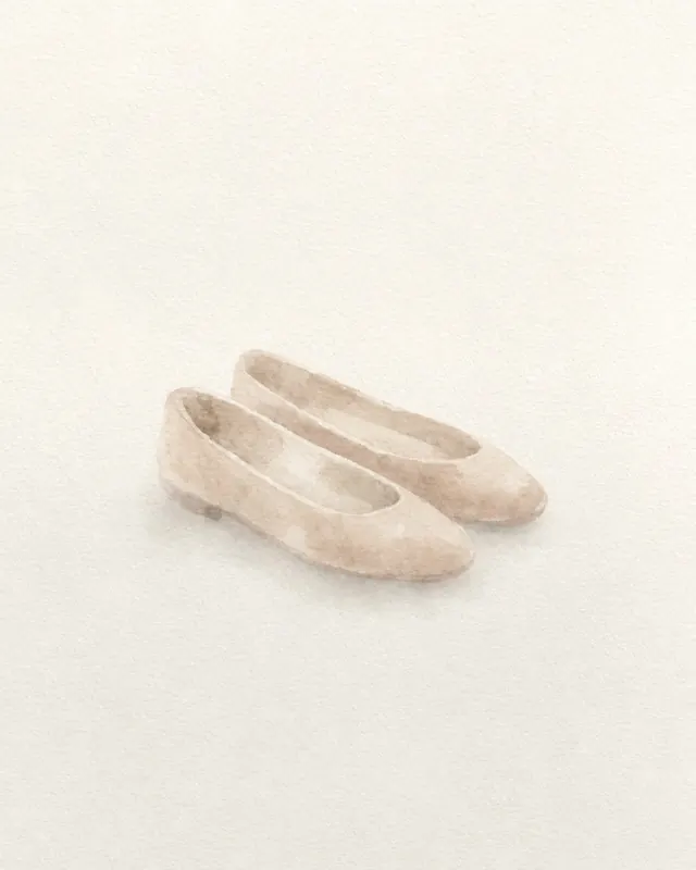 A pair of flat shoes