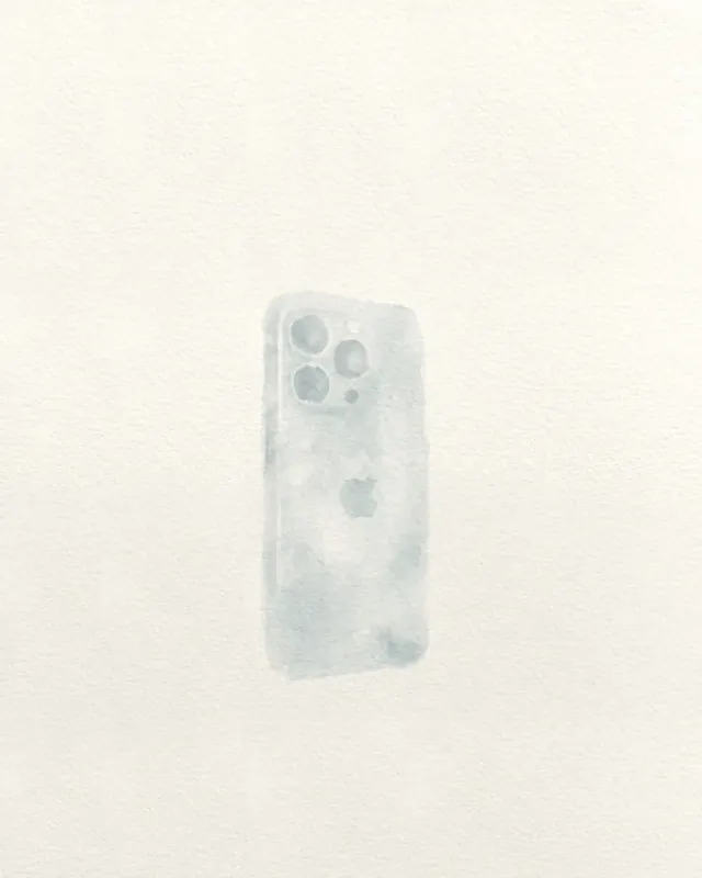 A phone seen from the back