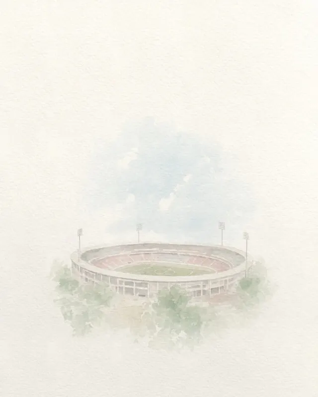 A football stadium
